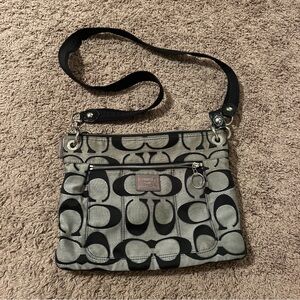 Coach Black and Gray Crossbody Bag